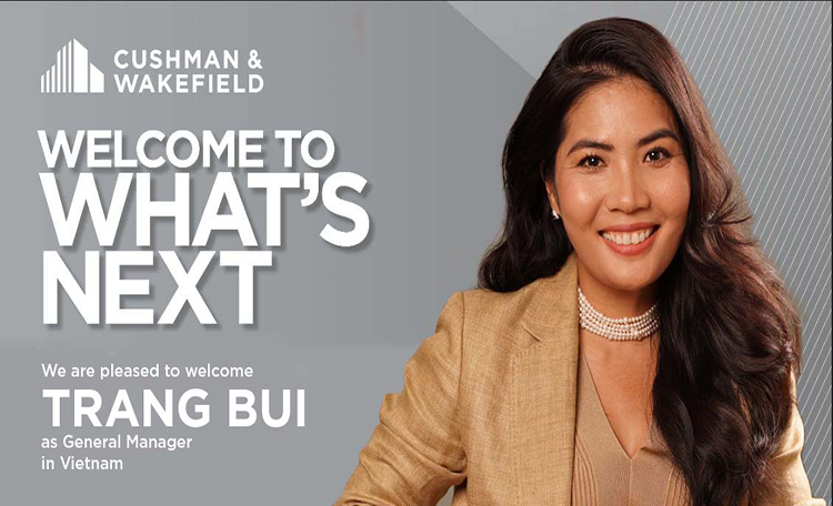 BÀ TRANG BÙI ĐƯỢC BỔ NHIỆM TRỞ THÀNH TỔNG GIÁM ĐỐC CỦA CUSHMAN and WAKEFIELD VIỆT NAM
