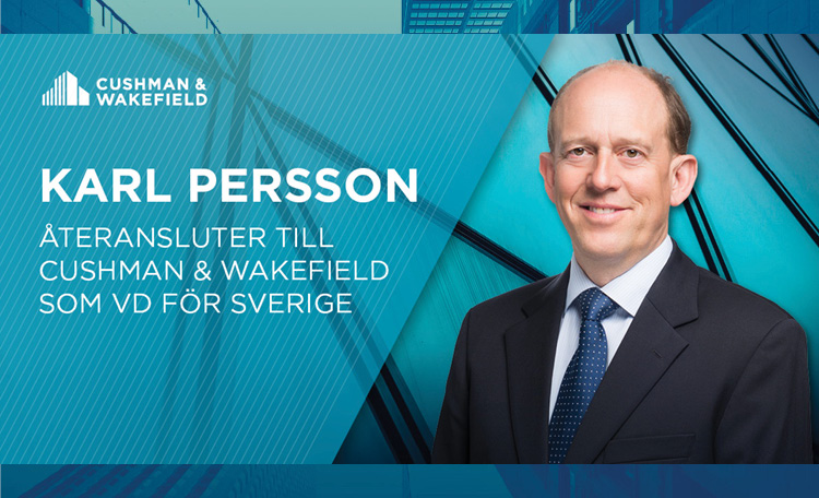 Karl Persson återansluter till Cushman & Wakefield som VD för Sverige