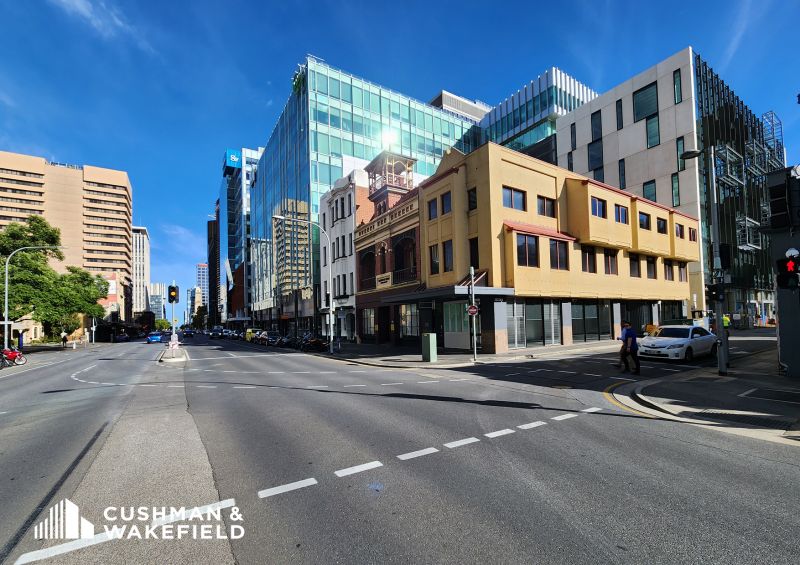 Refurbished high exposure corner office and retail site