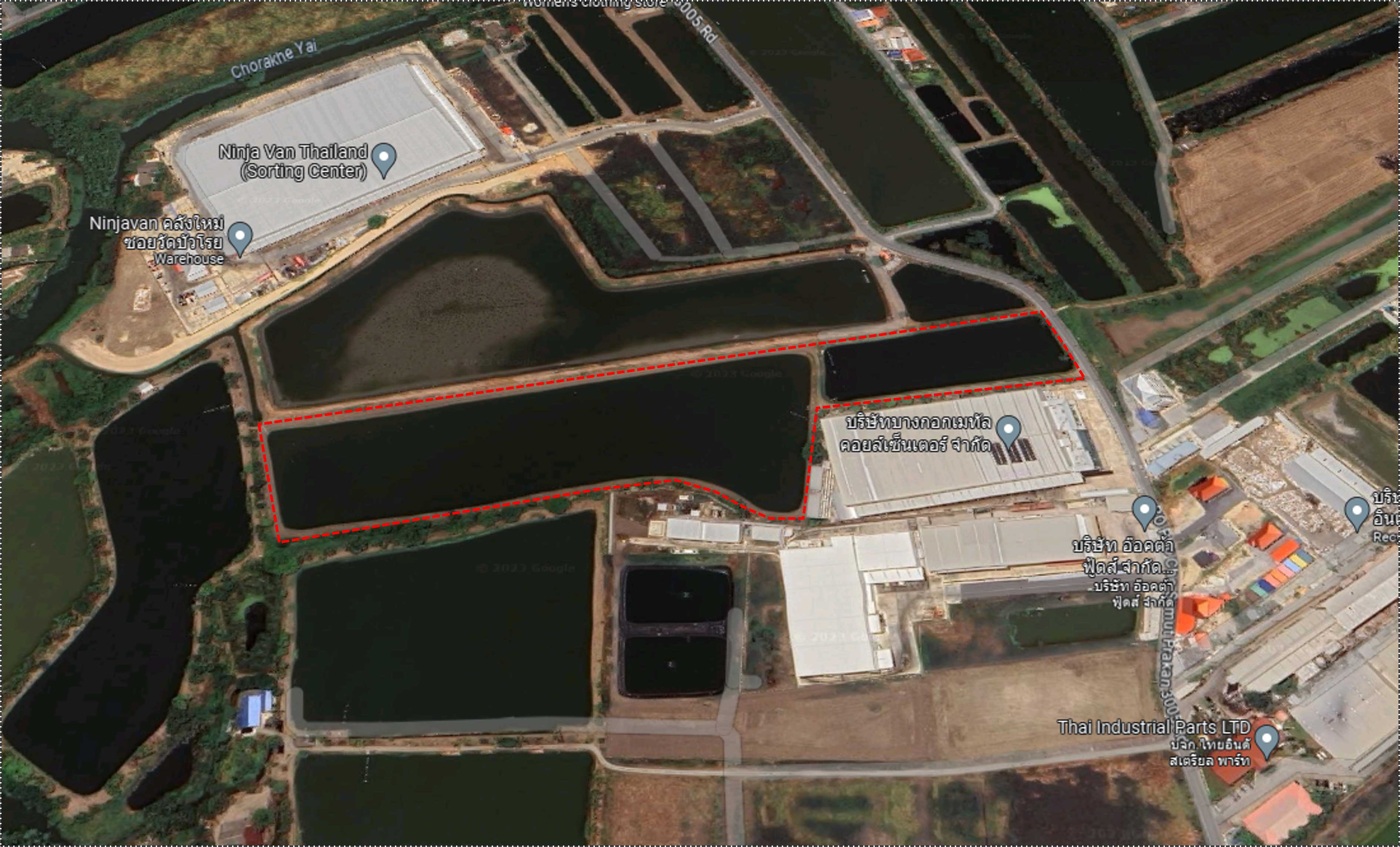 Industrial Land for Sale 30 rai at Bangna-Trad Road km.23 (Outbound) Purple Zone Near Airport