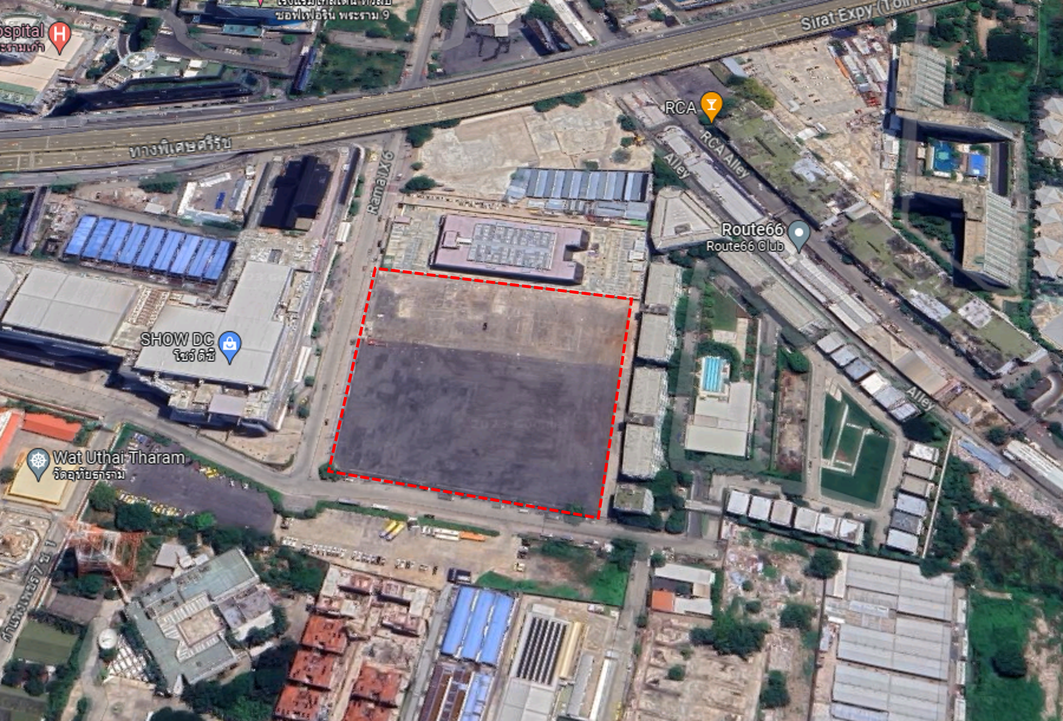 Land for Sale 14-0-12.5 rai at Rama 9 in CBD area