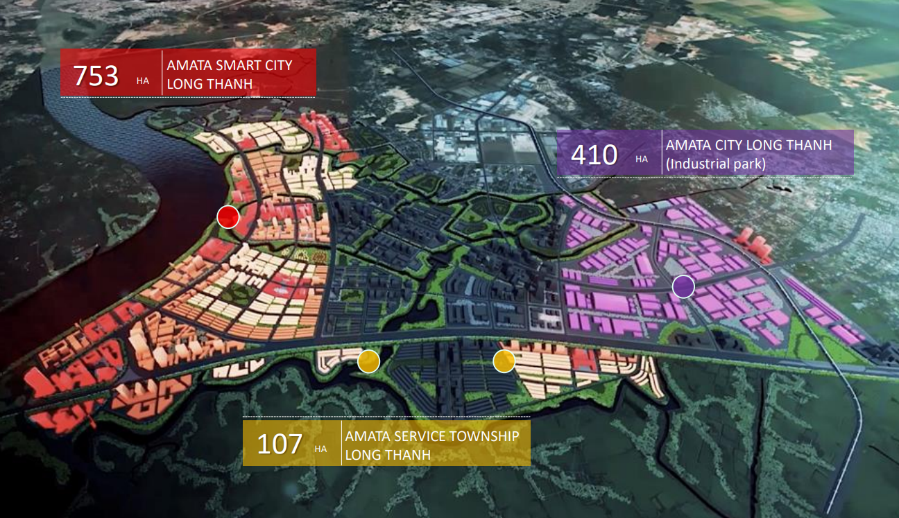 Industrial Land For Lease in Amata Long Thanh Industrial Park, Dong Nai Province, Vietnam