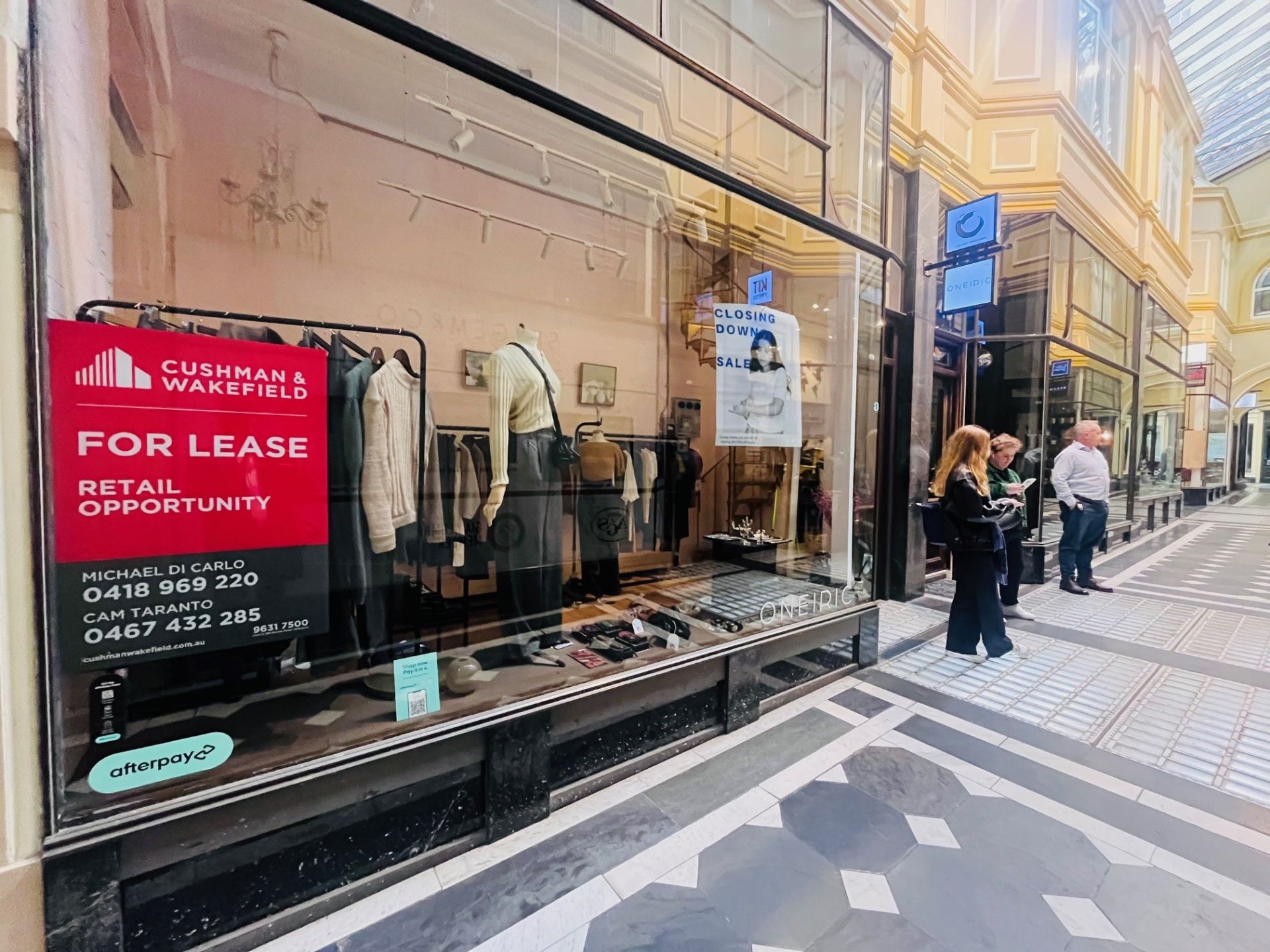 Prime Retail in Melbourne's Historic Arcade