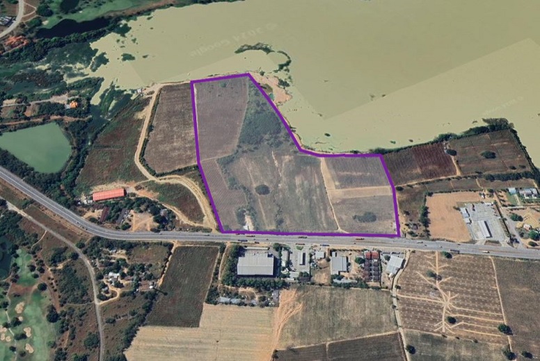 Industrial Land For Sale 87-3-11 Rai at Bo win Road 3009 (Purple Zone) near Laem Chabang Deep Sea Port