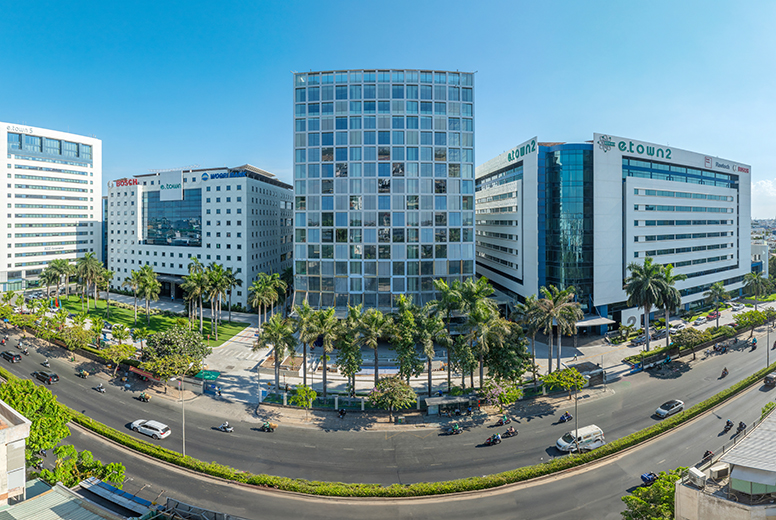 LEED-Platinum office building in HCMC, e.town 6