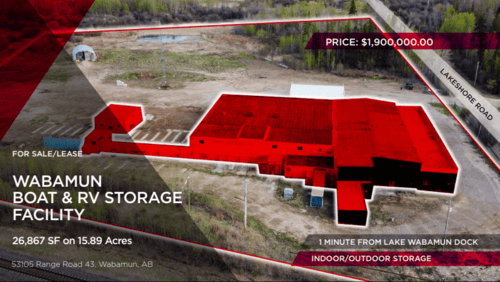 Indoor/Outdoor Boat & RV Storage Facility for Sale – Lake Wabamun, AB