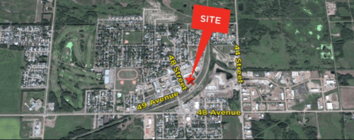 Development Land for Sale in Redwater – Corner Site on 49th Ave