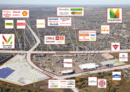 Retail Space for Lease Manning Town Centre Manning Village Edmonton