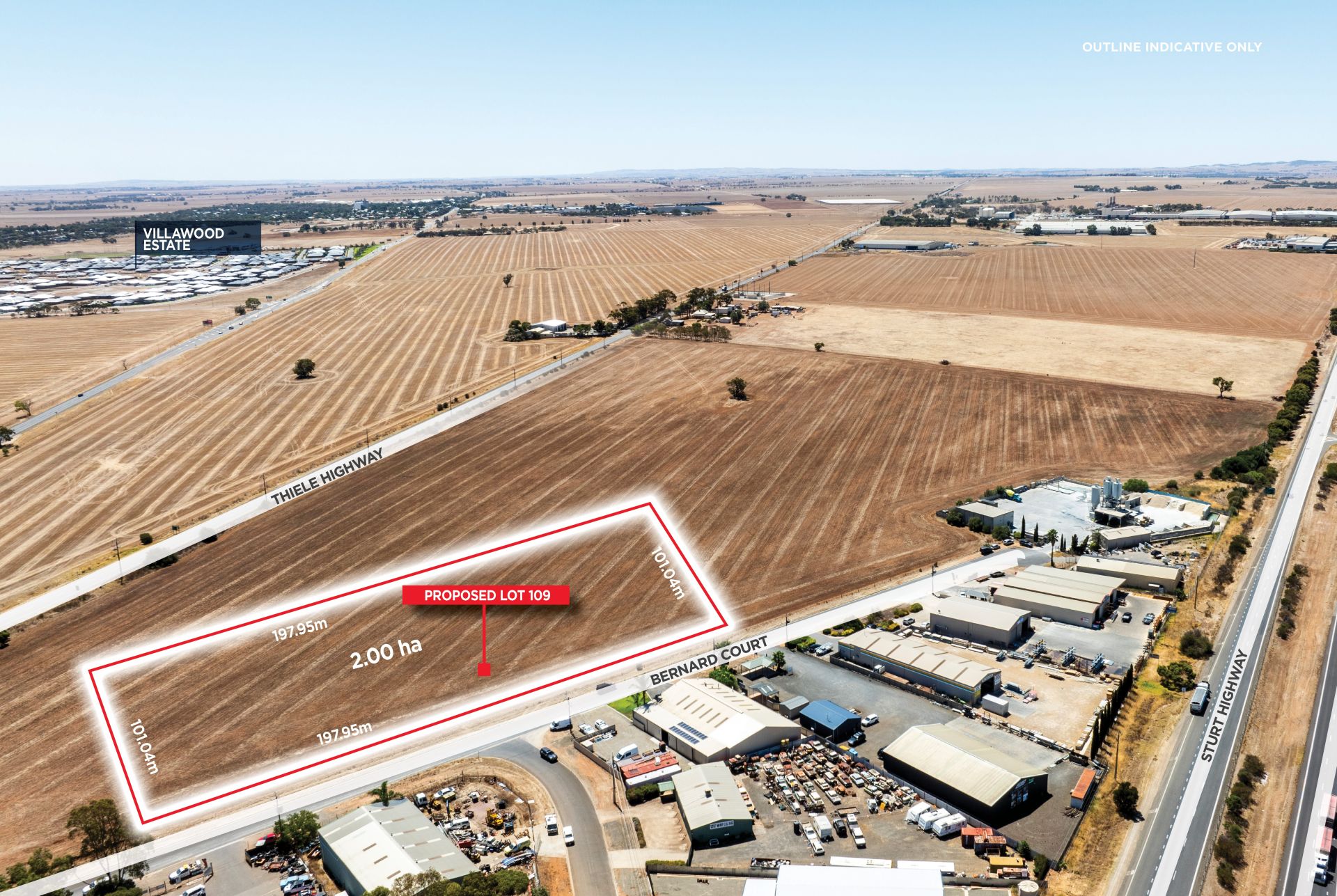 2ha development site in Adelaide’s fast growing north