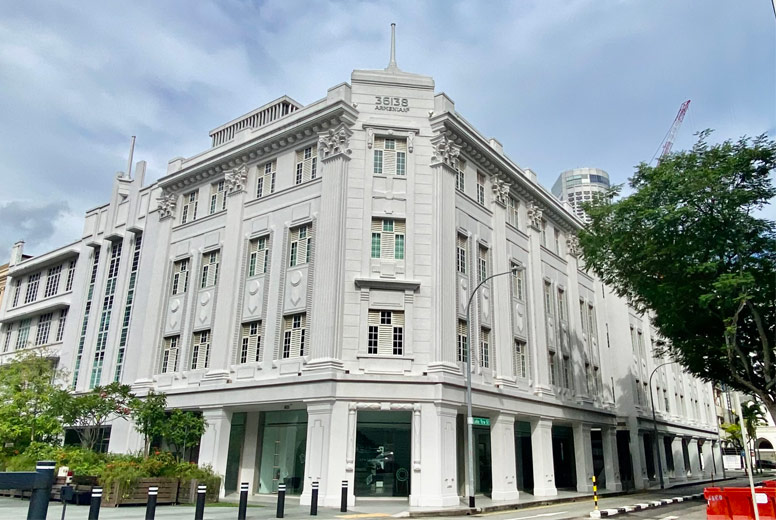 Art Deco Conserved Shophouse In Museum Planning Area, City Hall, Singapore