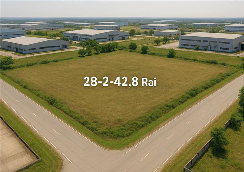 Industrial Land For Sale 28-2-42.8 Rai in WHA Eastern Seaboard Industrial Estate 1