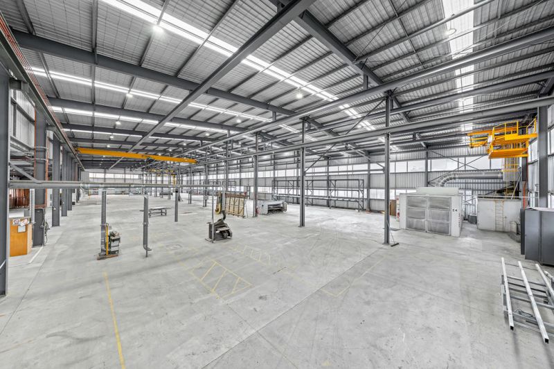 Two TradeCoast Warehouses with Cranes + Power