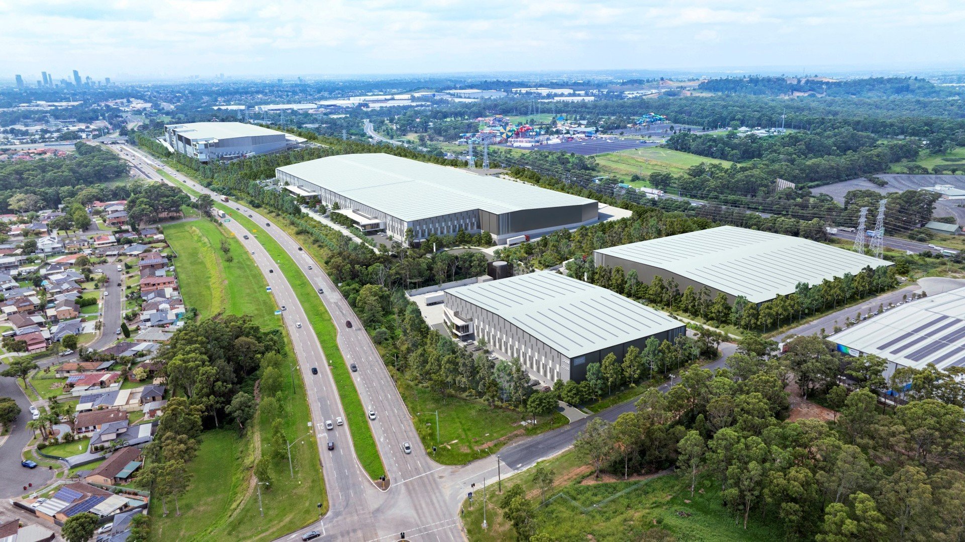 Huntingwood Logistics Estate Warehouse Opportunity – Single tenant or multi-tenant options. Prime industrial space with flexible configuration.