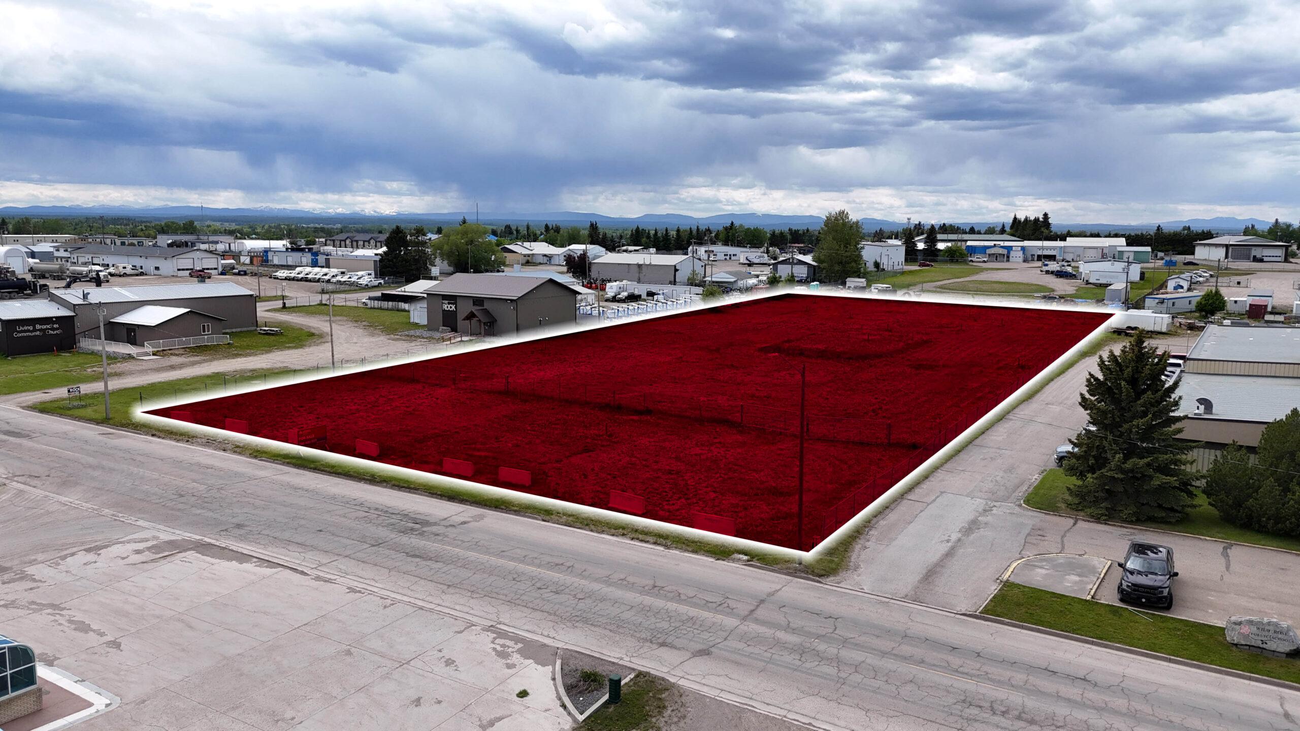 2.07 Acre Commercial Industrial Land for Sale – Rocky Mountain House, AB