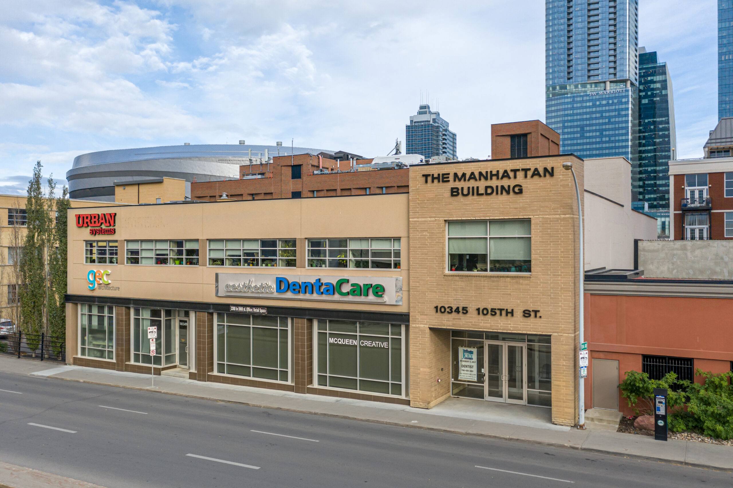 Downtown Edmonton Office Retail Space for Lease – The Manhattan Building