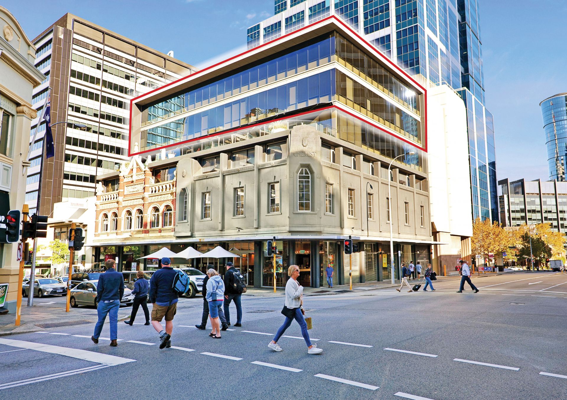 TWO CBD OFFICE FLOORS WITH 10 CAR BAYS