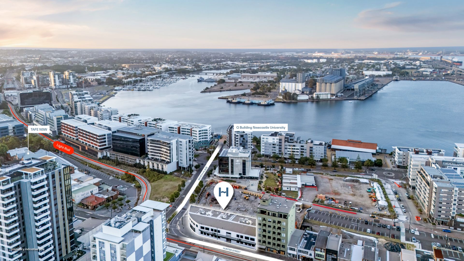 A Prominent Hunter Street Corner Offering Immediate Activation and Long-Term Optionality