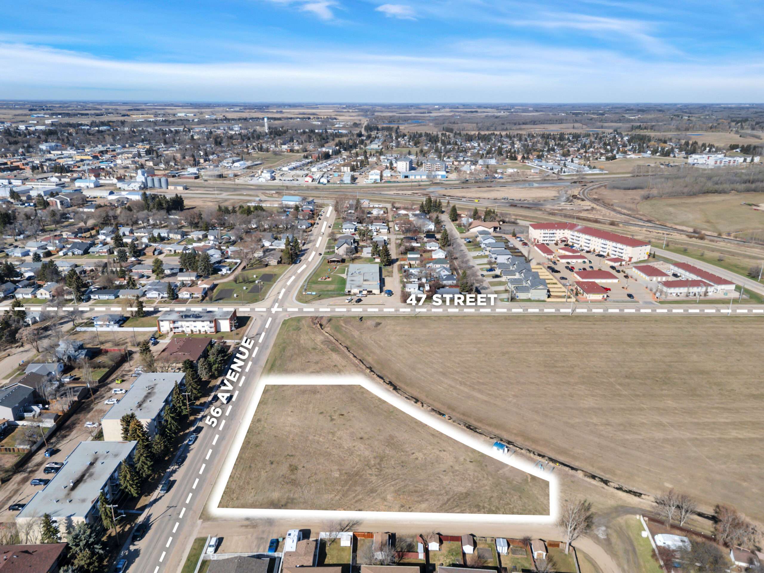 High Density Development Land for Sale 4604 56 Avenue Wetaskiwin