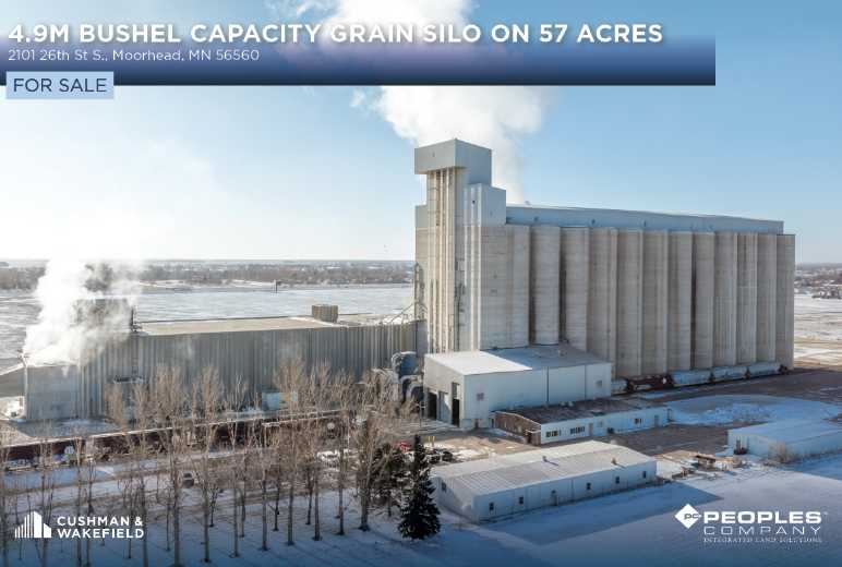 4.9M Buschel Capacity Grain Silo on 57 Acres